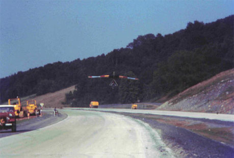Landing on the Road by East River Mountain - Bluefield - late 1970's