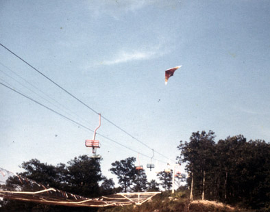 Flying over the Chair Lifts at Big Walker I (197?)