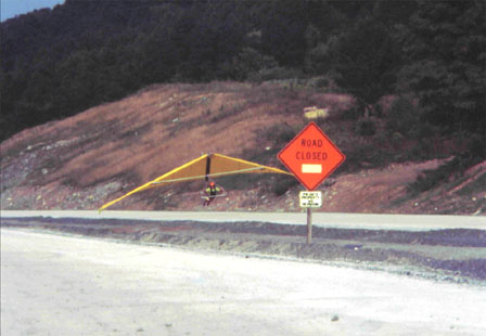 Landing on the Road by East River Mountain - Bluefield - late 1970's